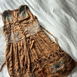 Boho brown dress